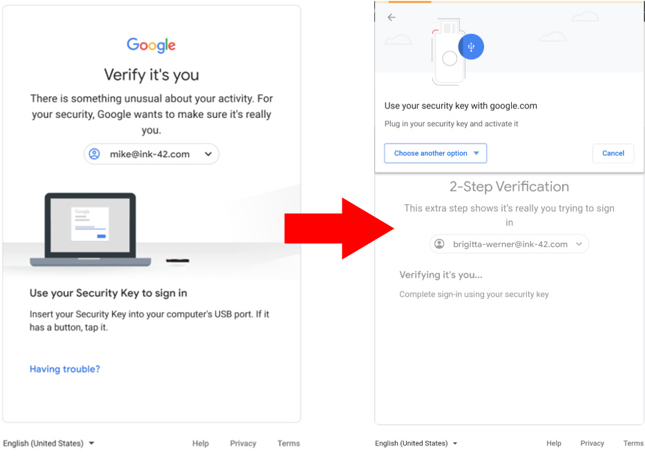 2 step verification