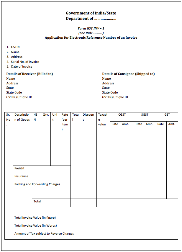 GST Bill Format