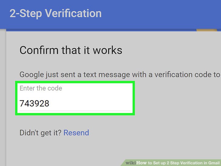 enter the code