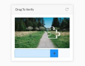 Jquery slider captcha