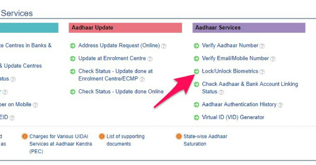 UIDAI official website