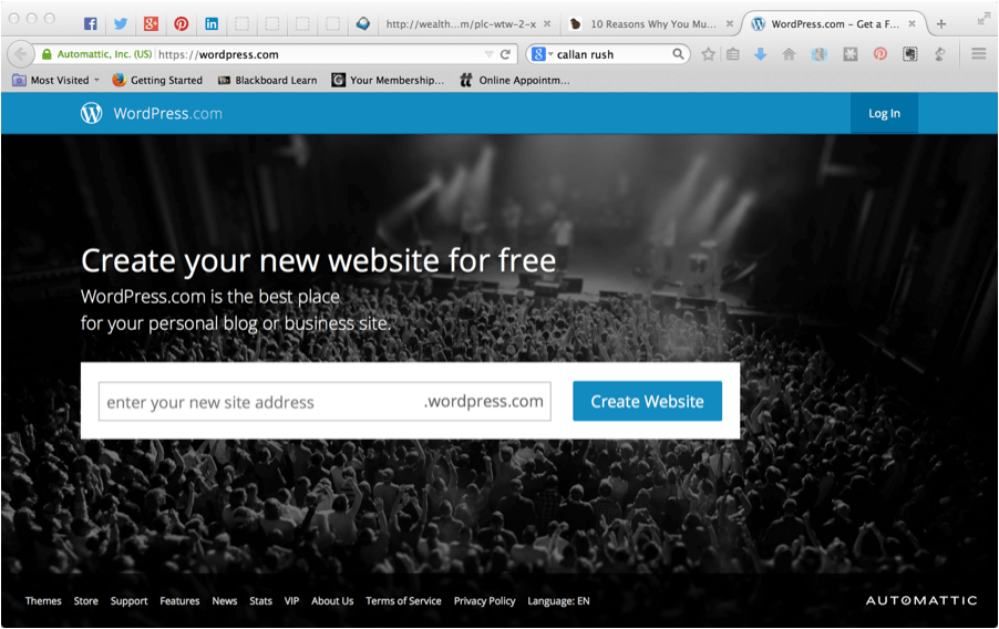 wordpress.com website