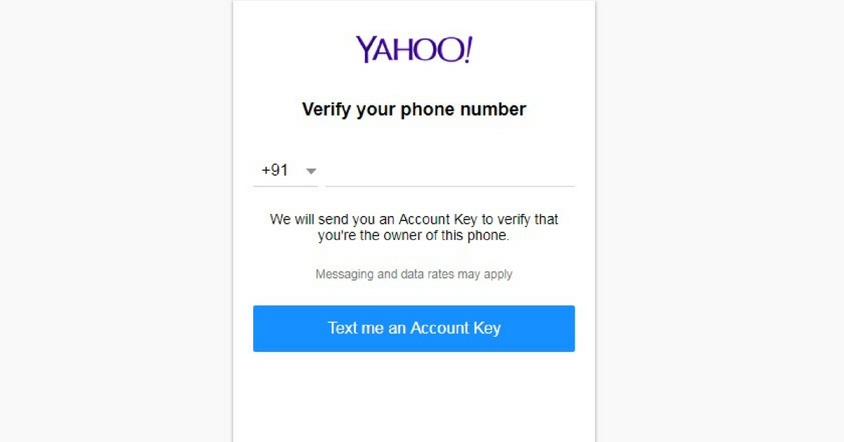 Verify phone number