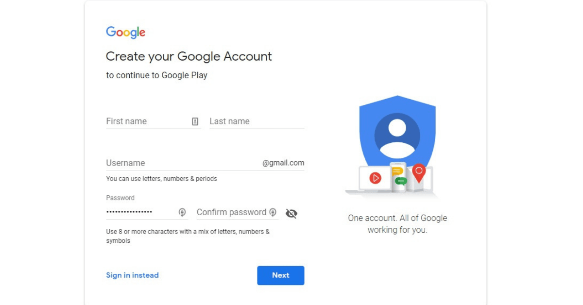 Create Your Google Account