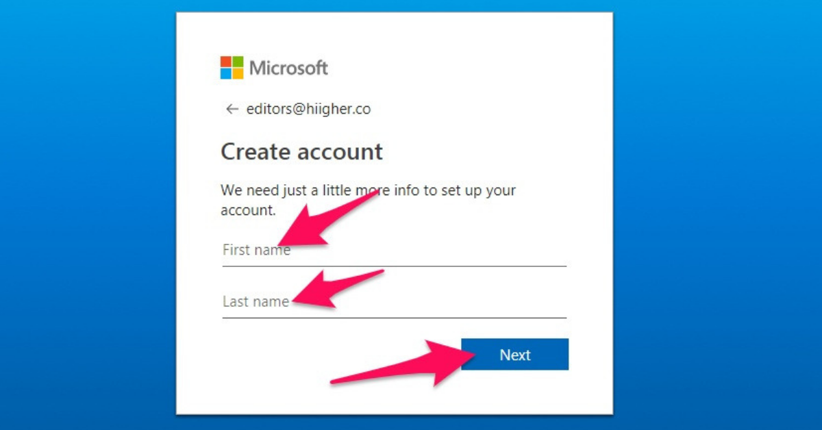 Create Account