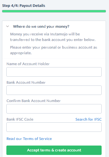 Enter Payment Details