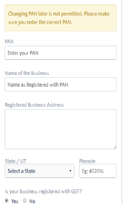 Fill Tax Details