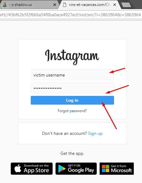 Enter Username/Password