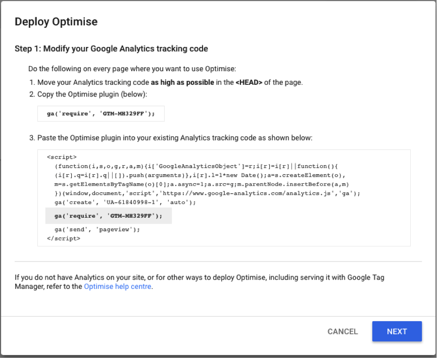 Add Analytics Code