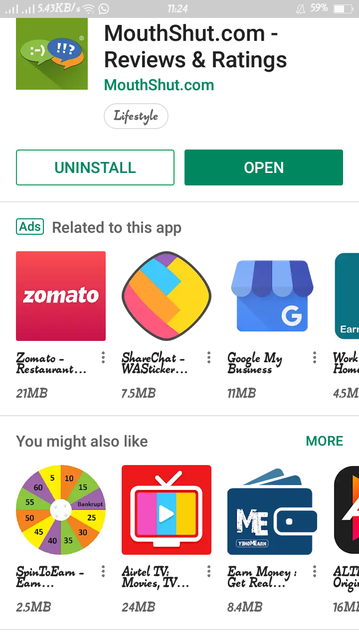 Download Mouthshut App