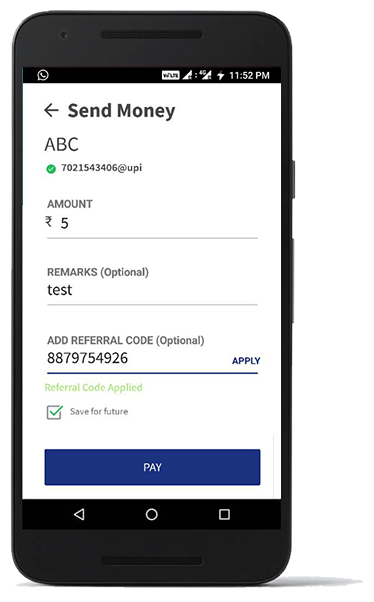 Enter UPI ID And Mobile Number