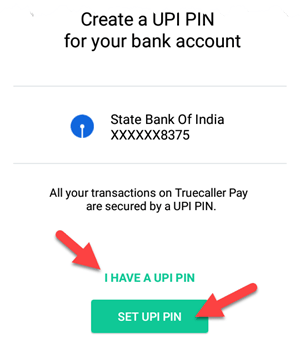 Set UPI Pin