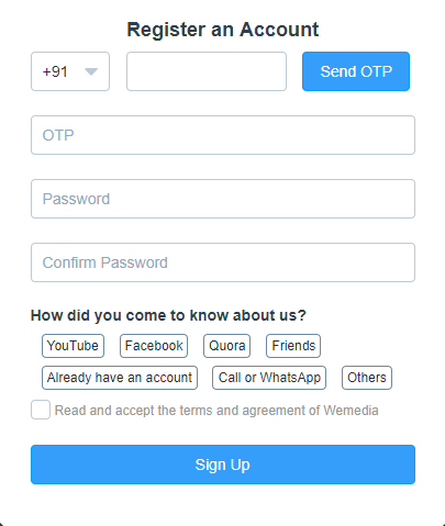 Create Account