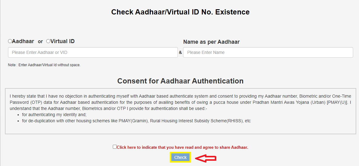 Click On Check Option