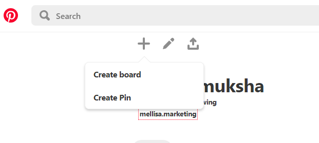Click on create board