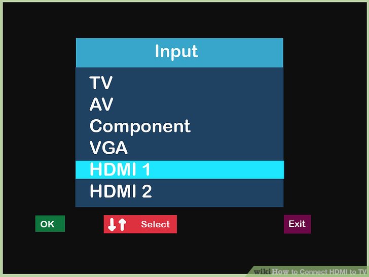 Open TV And Select HDMI 1 Option