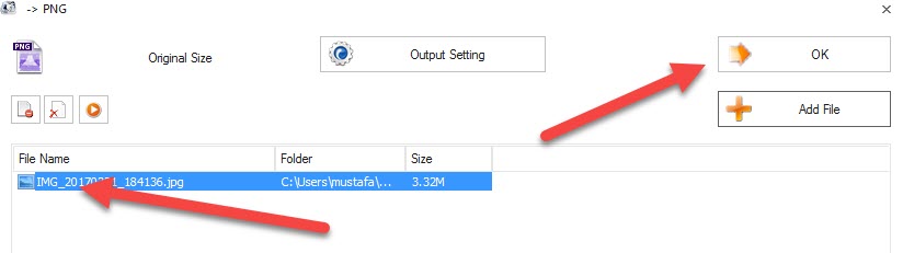 Click ok button