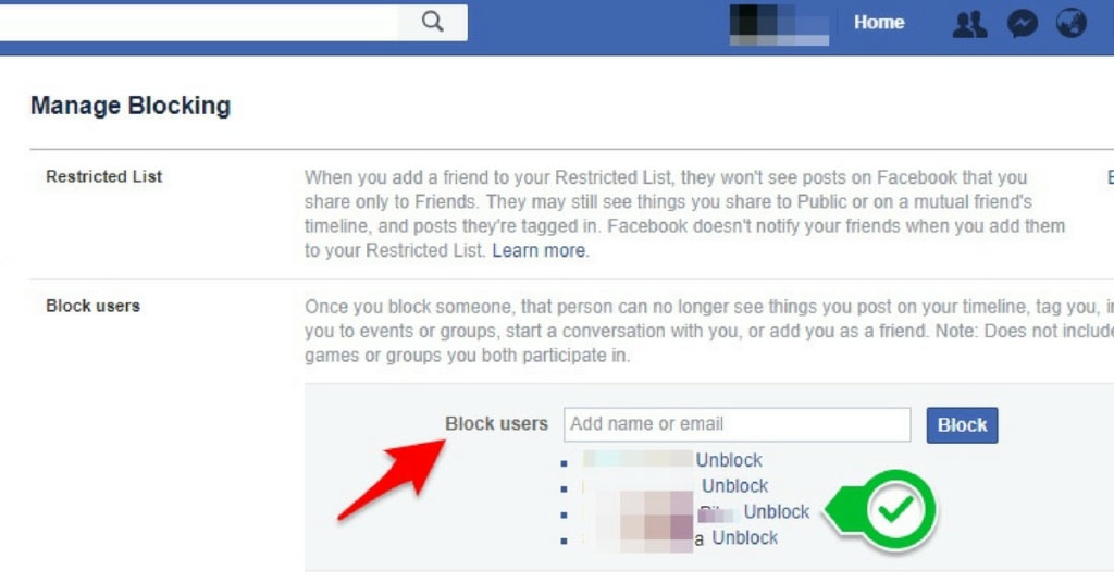 unblock