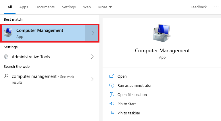 Go To Manage Option