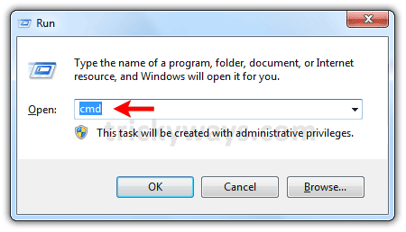 Enter CMD