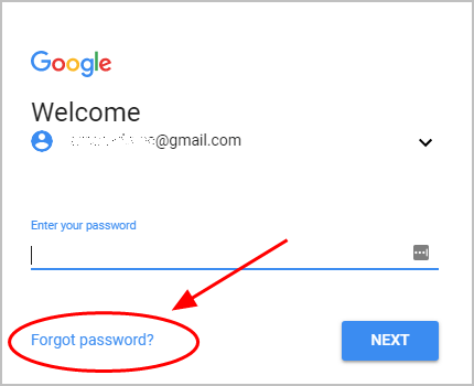 Forgot Gmail Password