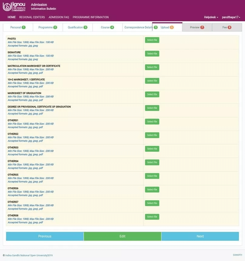 Upload Documents
