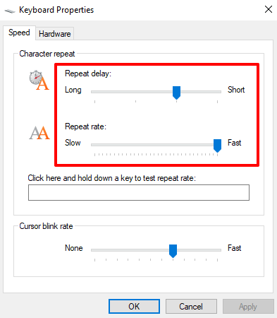 Keyboard Settings_Control Panel