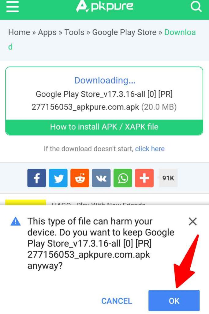 Allow Permissions