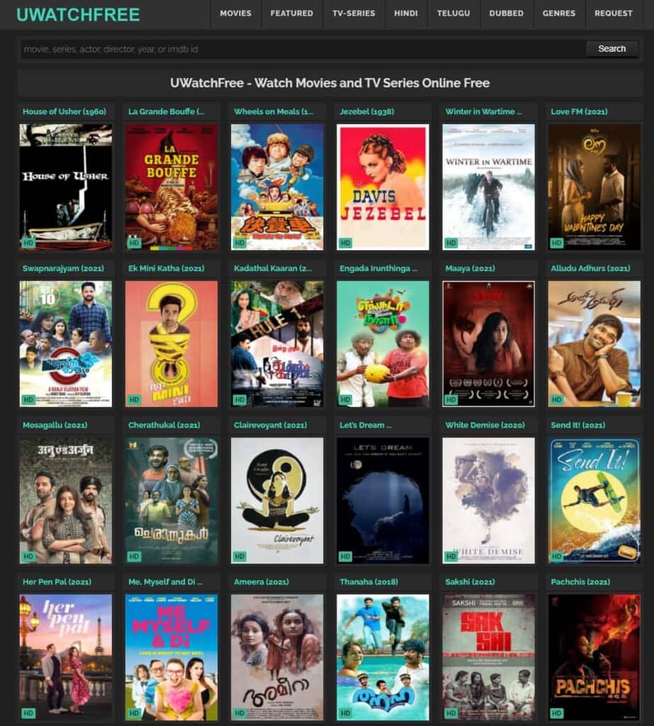 UWatchFree Movies Download